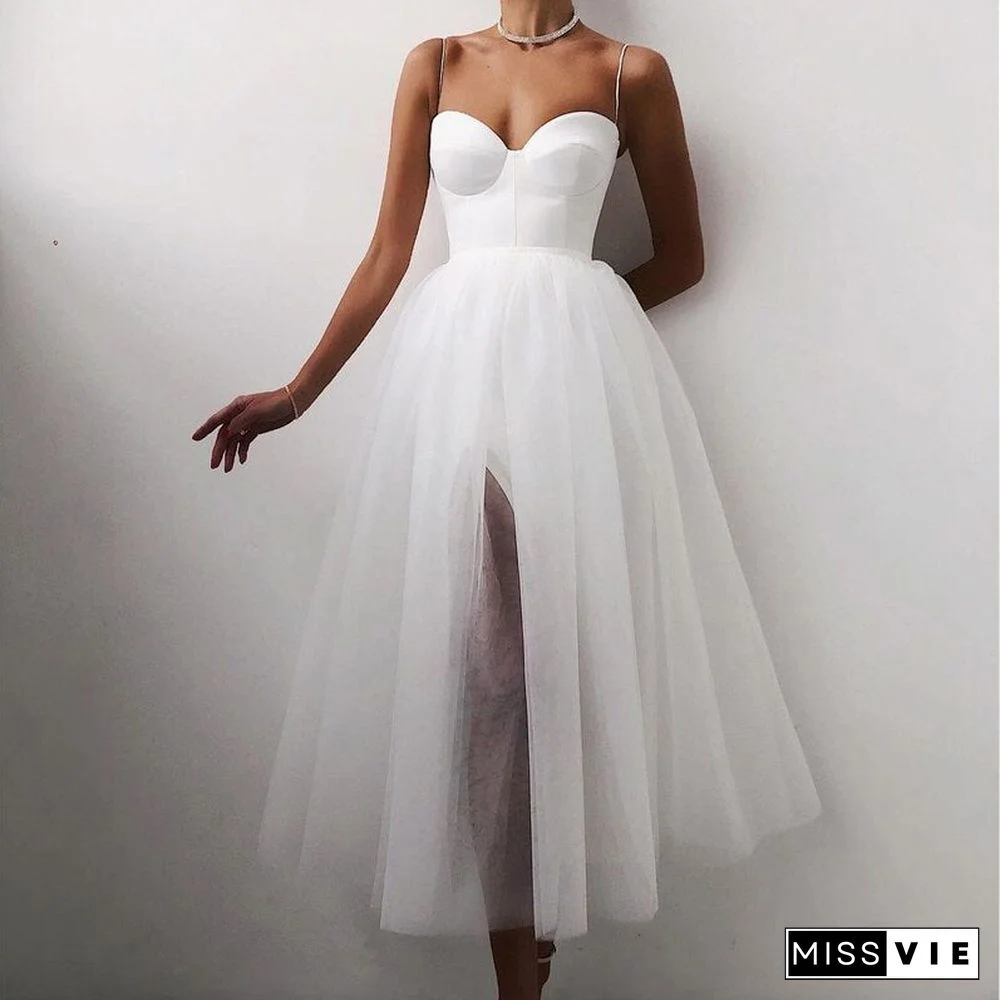 Vintage Dot Printing Women Spring Chiffon Dress Summer Fashion Casual Dress Boho Beach Women A-line Vestidos