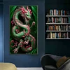 (40*70cm)Dragon - Round Partial AB Drill Diamond Painting