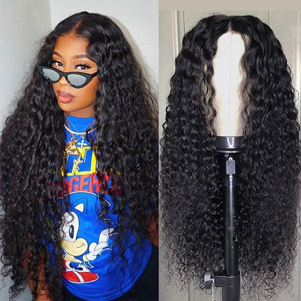 Junoda Water Wave Lace Wig Wet And Wavy Lace Closure Wigs Free Part