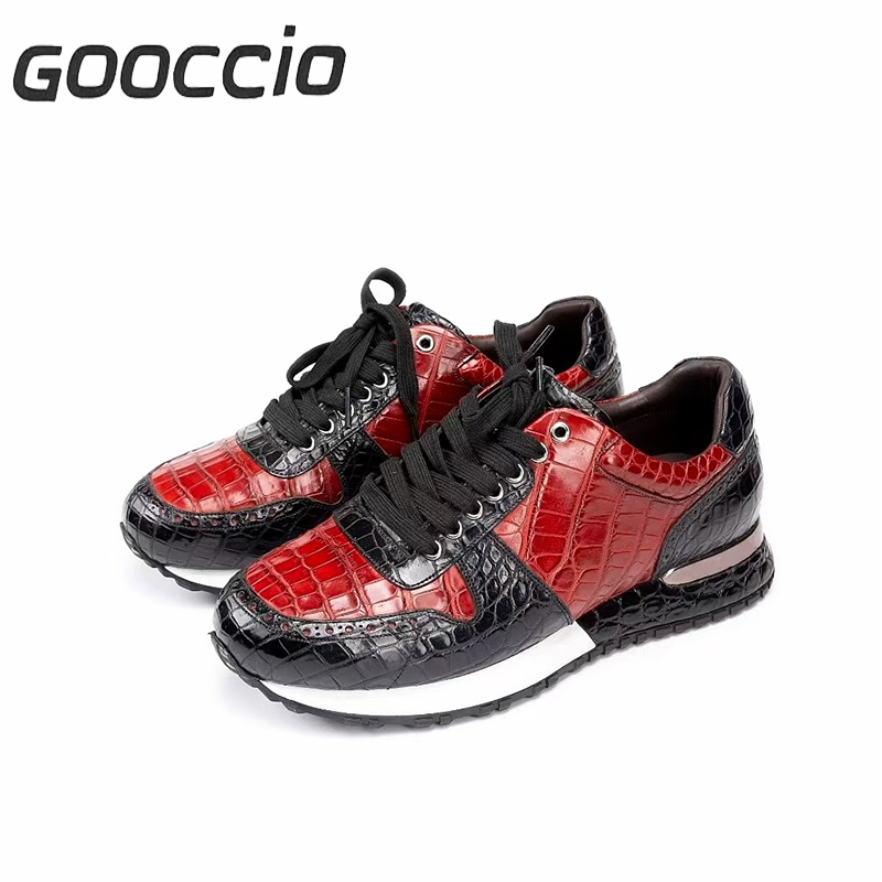 MY210 Crocodile Leather Casual Shoes/Sneakers For Men GOOCCIO   