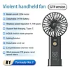 Portable violent handheld fan