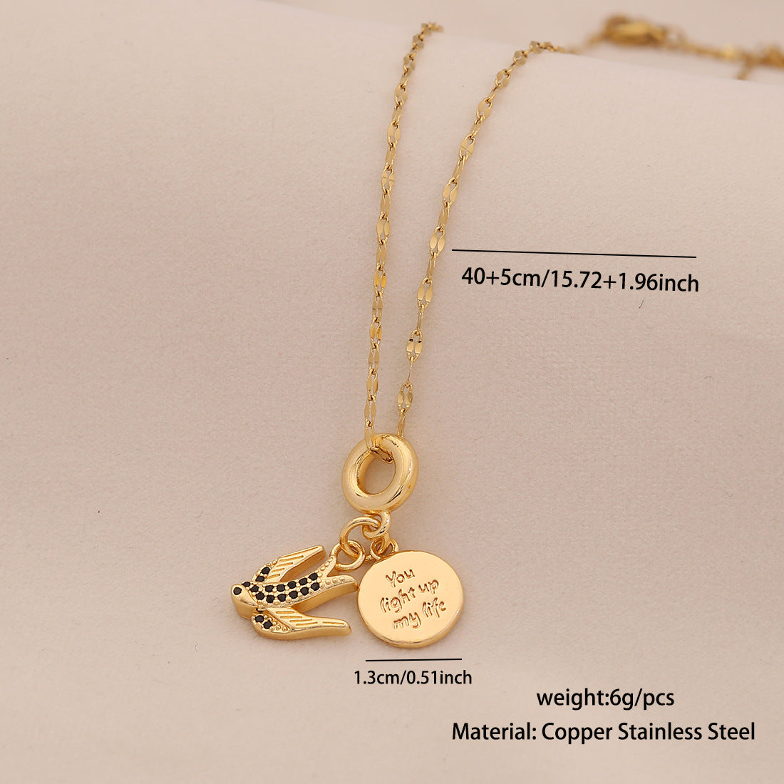 Dripping Oil Earth Airplane Suitcase Pendant Necklace Retro Color Preserving Accessories N1509