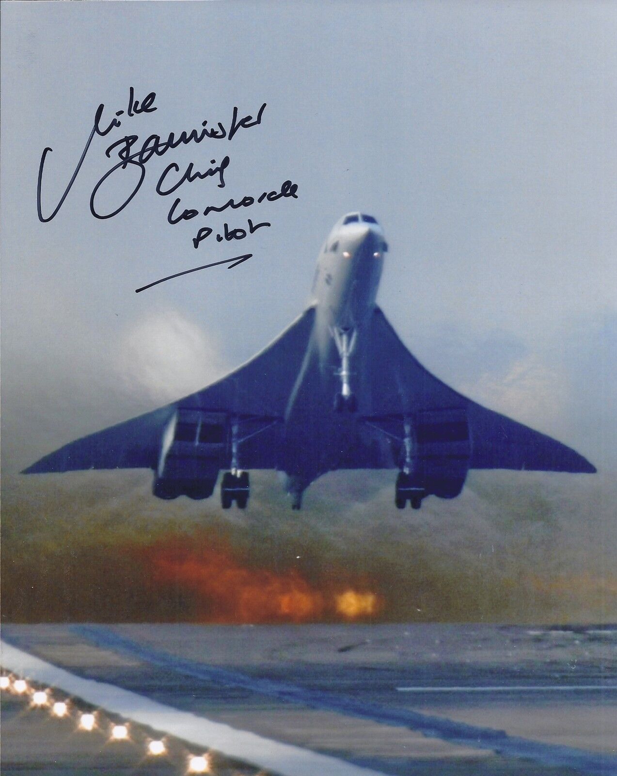 MIKE BANNISTER SIGNED 8x10 CONCORDE Photo Poster painting 7 - UACC & AFTAL RD AUTOGRAPH