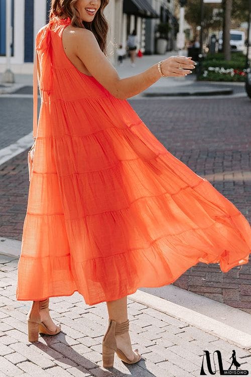 MidiSono - Come To Me Tiered Tank Midi Dress