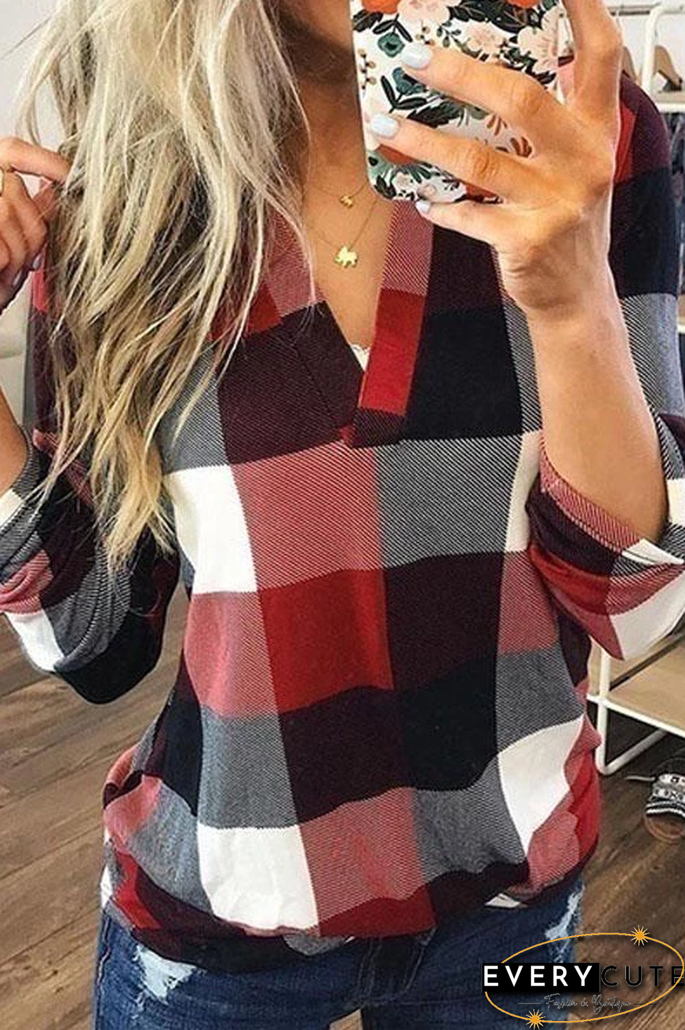 Scotland Plaid Top Shirt