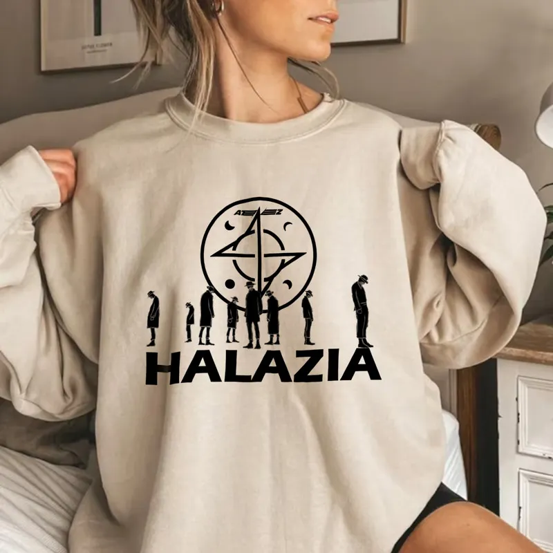 officialateezshop ATEEZ 8M1T 8 MAKES 1 TEAM Logo Graphic Sweatshirt