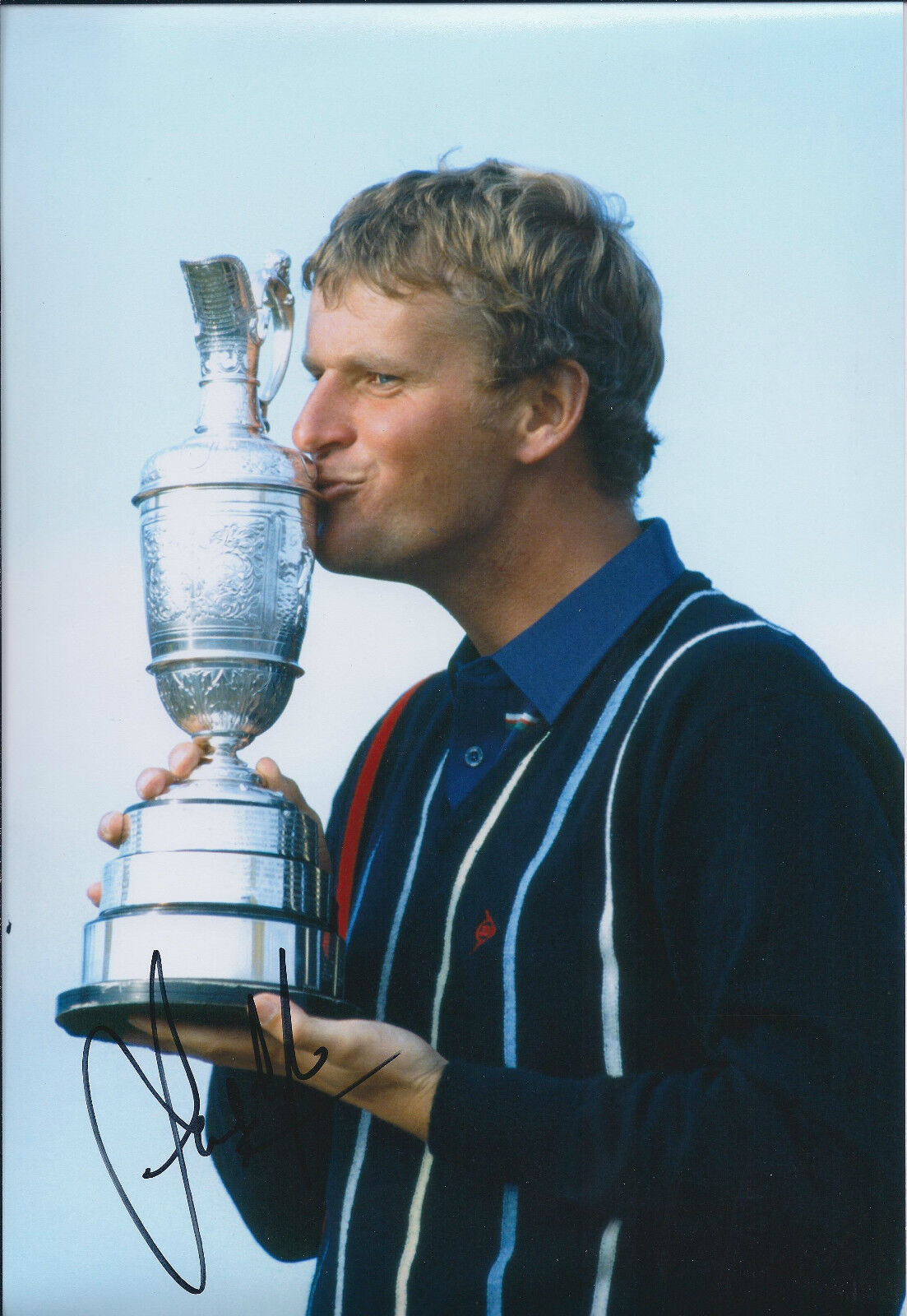 Sandy LYLE SIGNED AUTOGRAPH 12x8 Photo Poster painting AFTAL COA Golf Major WINNER