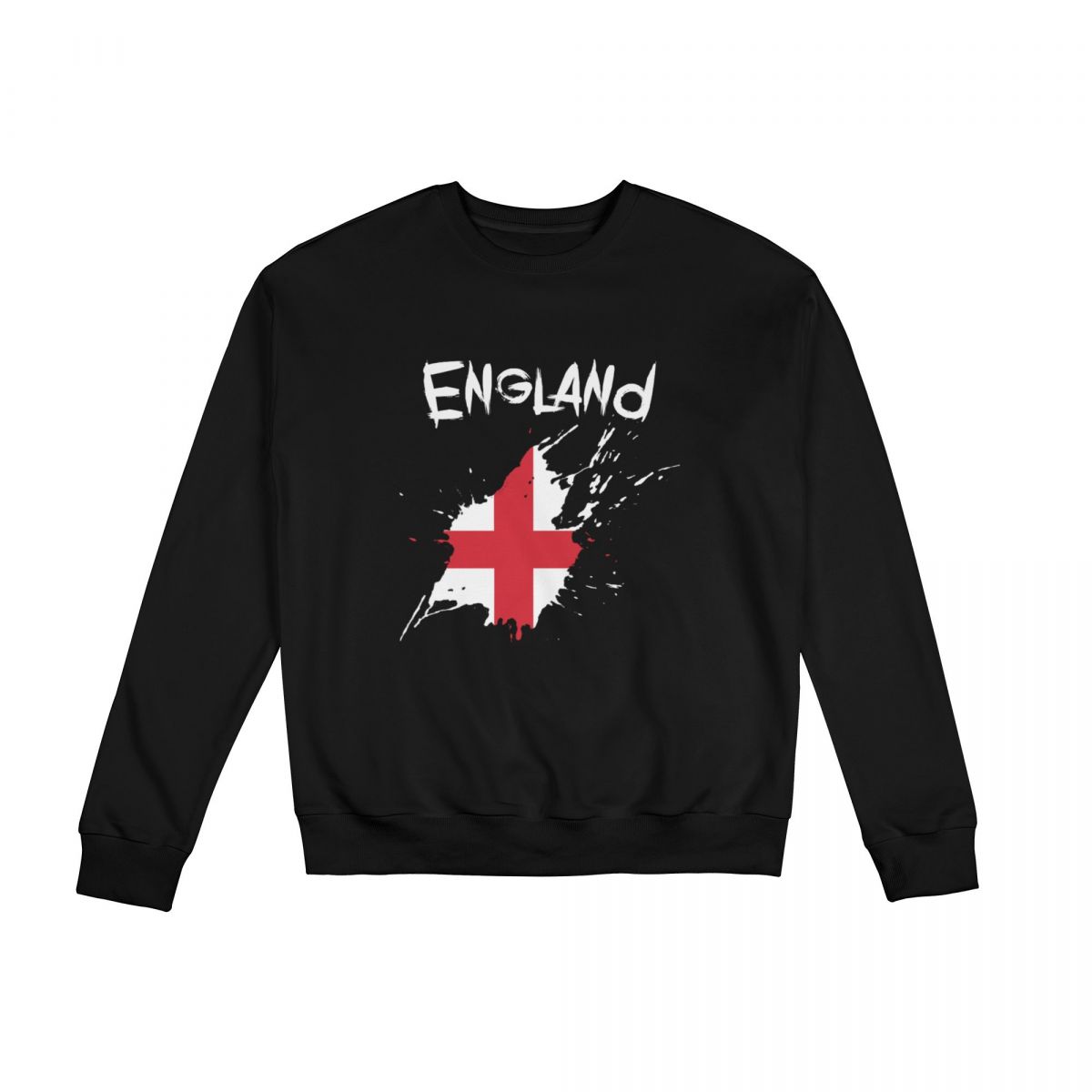 England Ink Spatter Long Sleeve Sweatshirt