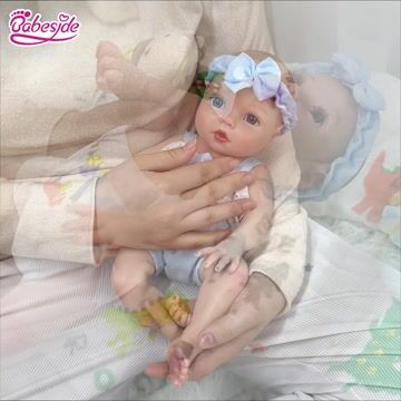 Babeside Terry 12" Realistic Silicone Smiling Baby Little Infant Girl Building Lovely Memories