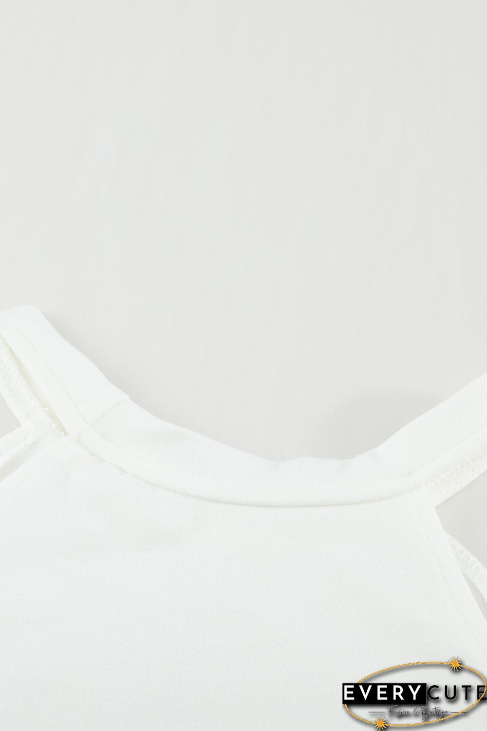 White Hollow Out Off-the-shoulder Long Sleeve T-shirt
