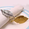 Vintage Golden Leaf Catering Napkin Ring