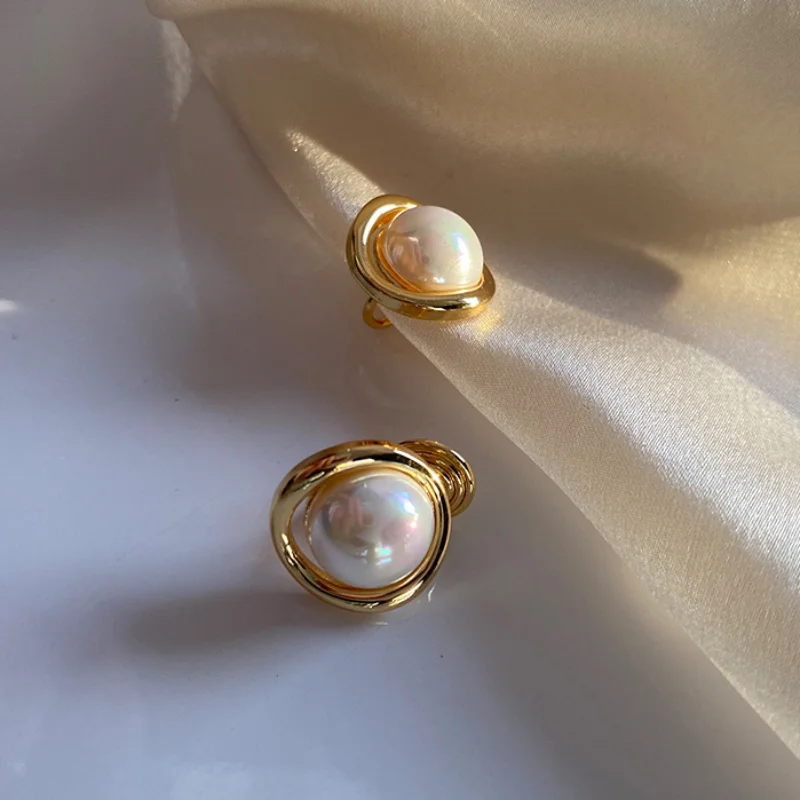 Pearl Clip Earrings