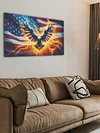 (US Only)5D DIY Full Round Drill Diamond Painting Independence Day Eagle Kit 70x40cm