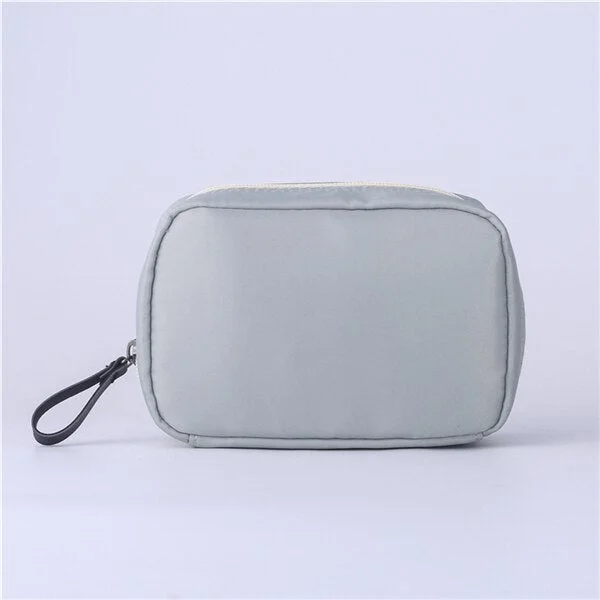 PURDORED 1 Pc Solid Makeup Bag Women Cosmetic Bag Travel Makeup Organizer Bag Toiletry Bag Makeup Case Neceser Mujer