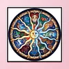 (Counted/Stamped) 11CT Sun Moon Constellation-Cross Stitch 50*50cm/19.68*19.68in