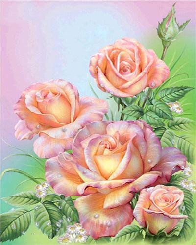 

Rose Flowers Arrangement – Paint By Numbers - 40*50CM, 501 Original