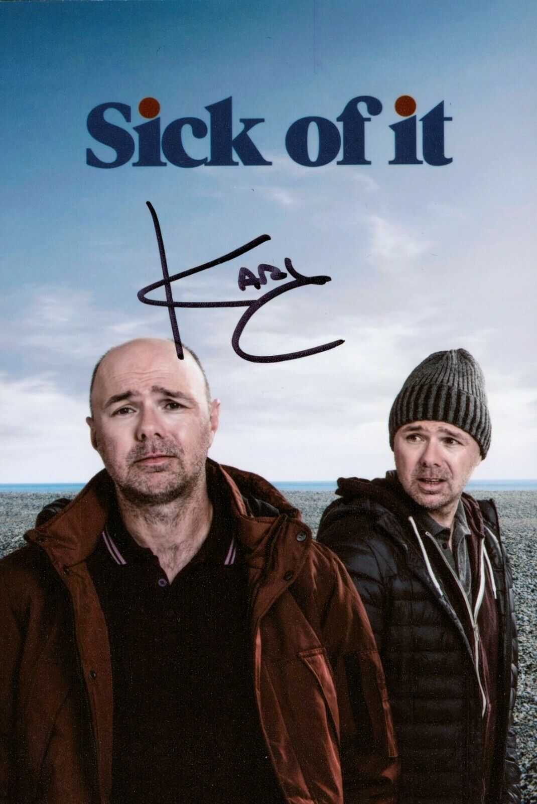 Karl Pilkington Signed 6x4 Photo Poster painting Sick of It Derek Autograph Memorabilia + COA