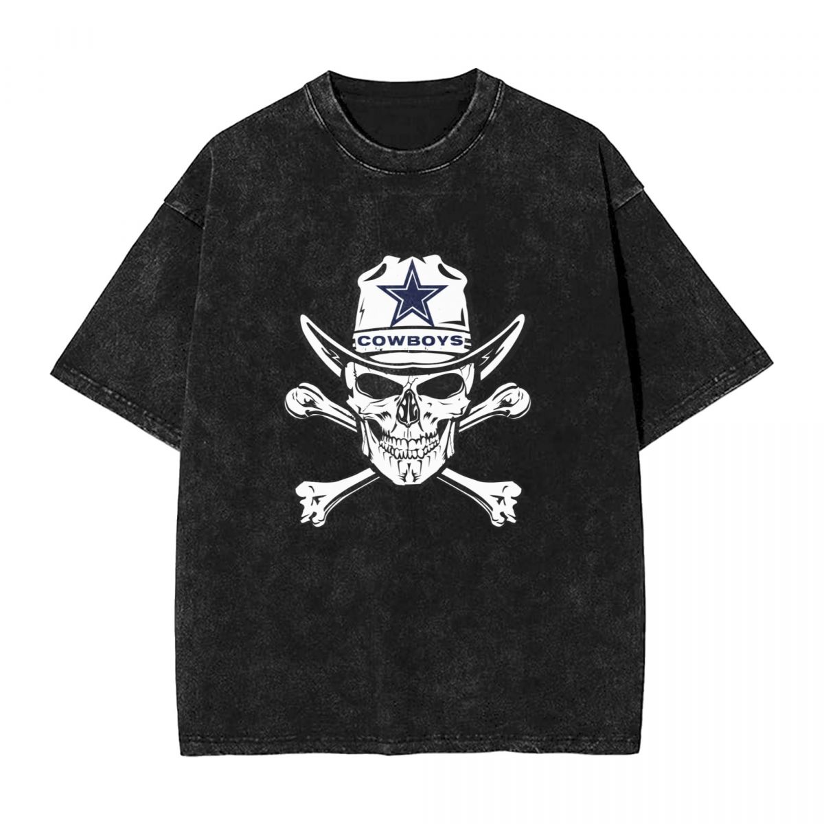 Dallas Cowboys Confederate Skeleton Vintage Oversized T-Shirt Men's