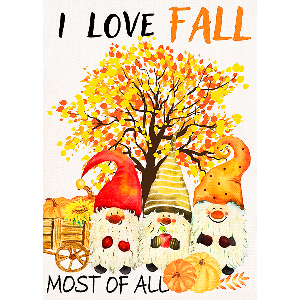 

Autumn Gnome - Round Drill Diamond Painting - 30*40CM, 501 Original