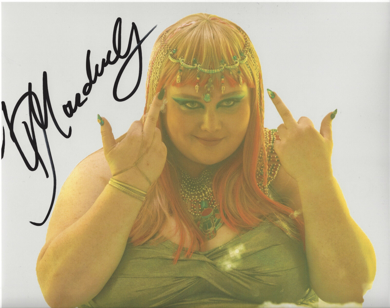 ACTRESS DANIELLE MACDONALD SIGNED AUTHENTIC 'PATTI CAKE$' 8X10 Photo Poster painting B w/COA