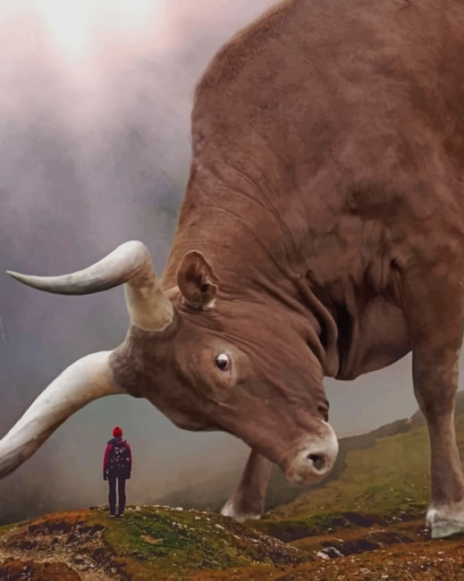 

Giant Longhorn – Paint By Numbers - 40*50CM, 501 Original