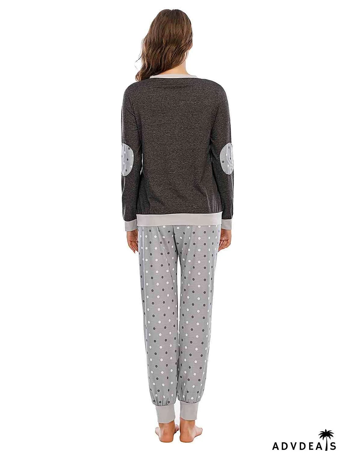 Long Sleeve Top and Polka Dot Pants Set