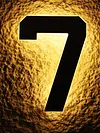 17cm Solar Lighted House Numbers IP44 Waterproof Light Up LED Address Signs