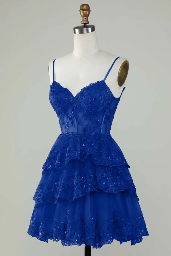 Miabel Exquisite Embroidery Sweetheart Short Mini Homecoming Dress