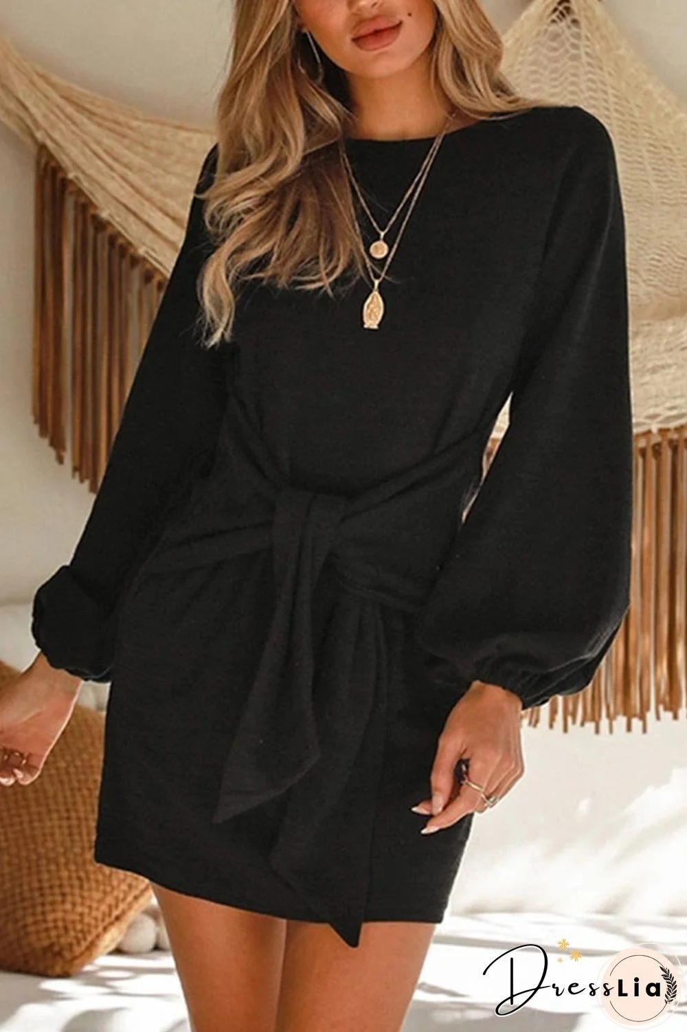 New Mini Dress With Belt