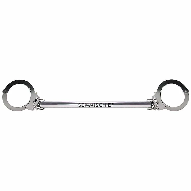 Pornhint Sex and Mischief Spreader Bar with Metal Cuffs