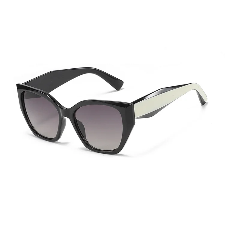 YOOSKE Women's Cat Eye Sunglasses Double Color Matching Vintage Sun Glasses Ladies Beach Shading Goggles UV400 Mirror