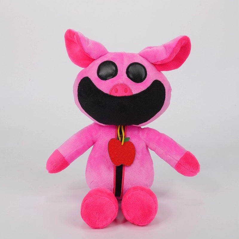 New Product Smiling Critters Horror Smile Animal Series Doll Pink Pig Plush Toy