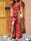 Thailand Desert Vacation Printed Maxi Dresses