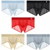 Men's Ultra-Thin Ice Mesh Transparent Sexy Boxers