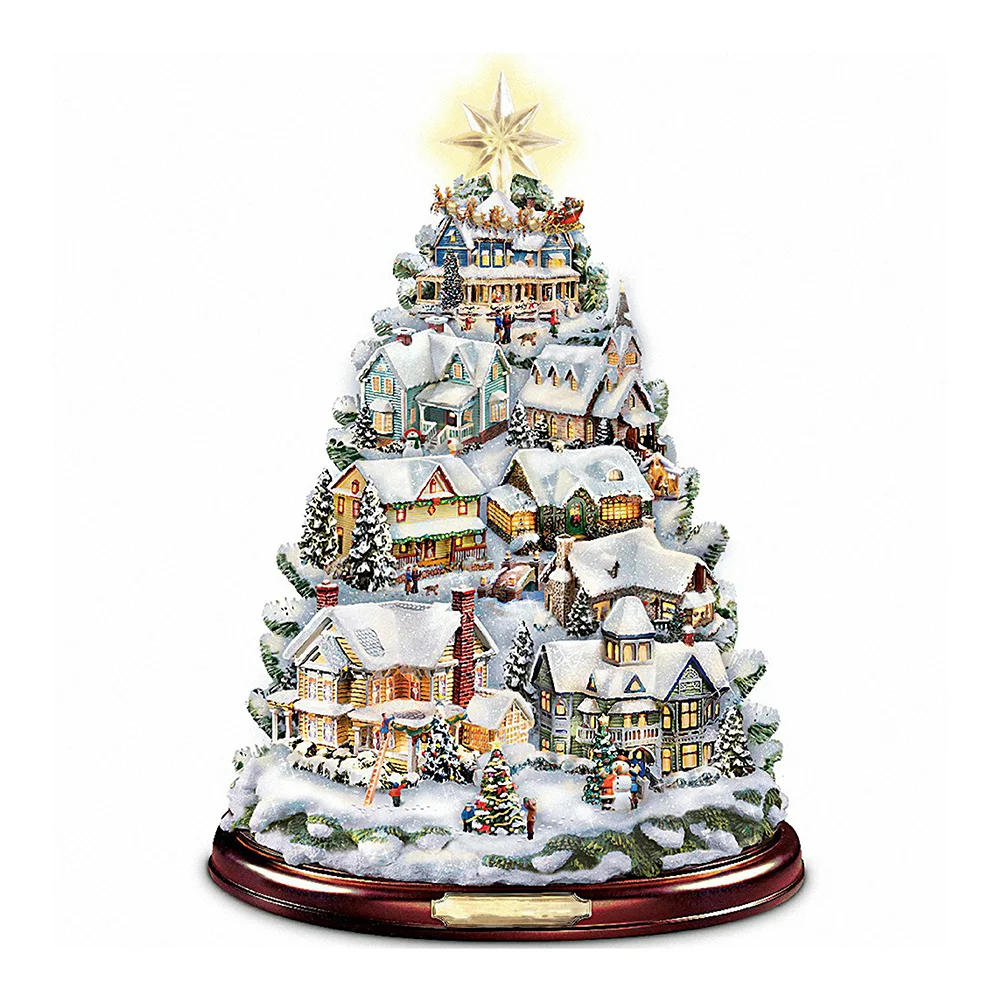 Diamond Painting - Full Round Drill - Christmas Tree(30*30cm)