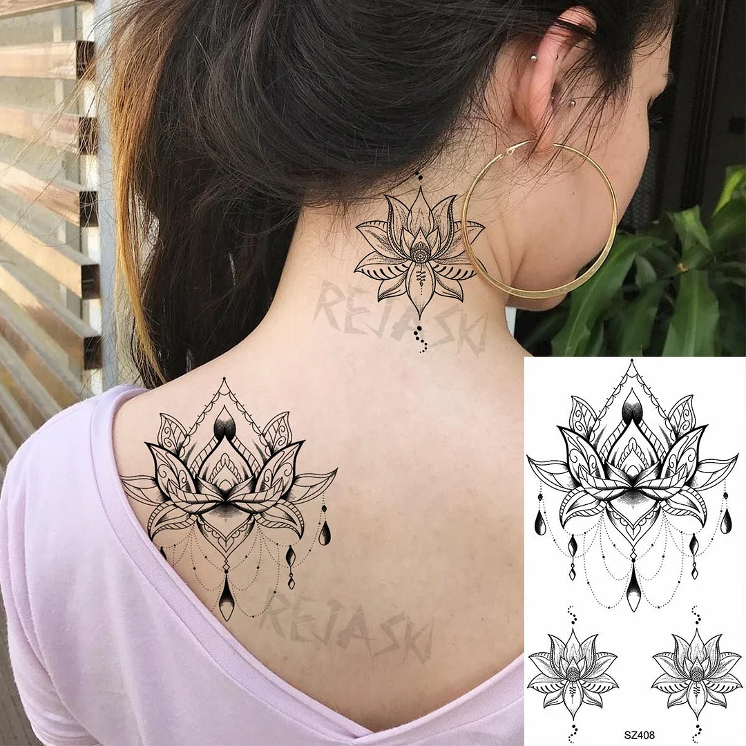 Realistic Sunflower Fashion Wrist Temporary Tattoos For Women Gilr Butterfly Geometry Fake Tattoo Custom Armbands Washable Tatoo