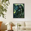 Diamond Painting -DIY Round Drill Woman&Leopard