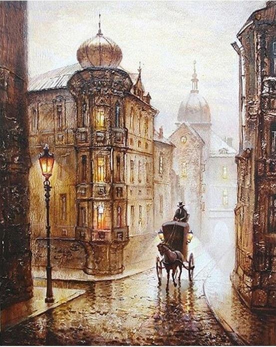 

Abstract Vintage City – Paint By Numbers - 40*50CM, 501 Original