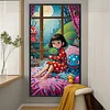 (40*70cm)DIY Full Round Drill Diamond Painting-Girl