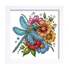 5D DIY Partial Special Shaped Drill Diamond Painting Kit Dragonfly Decor With Frame Kit 18x18cm