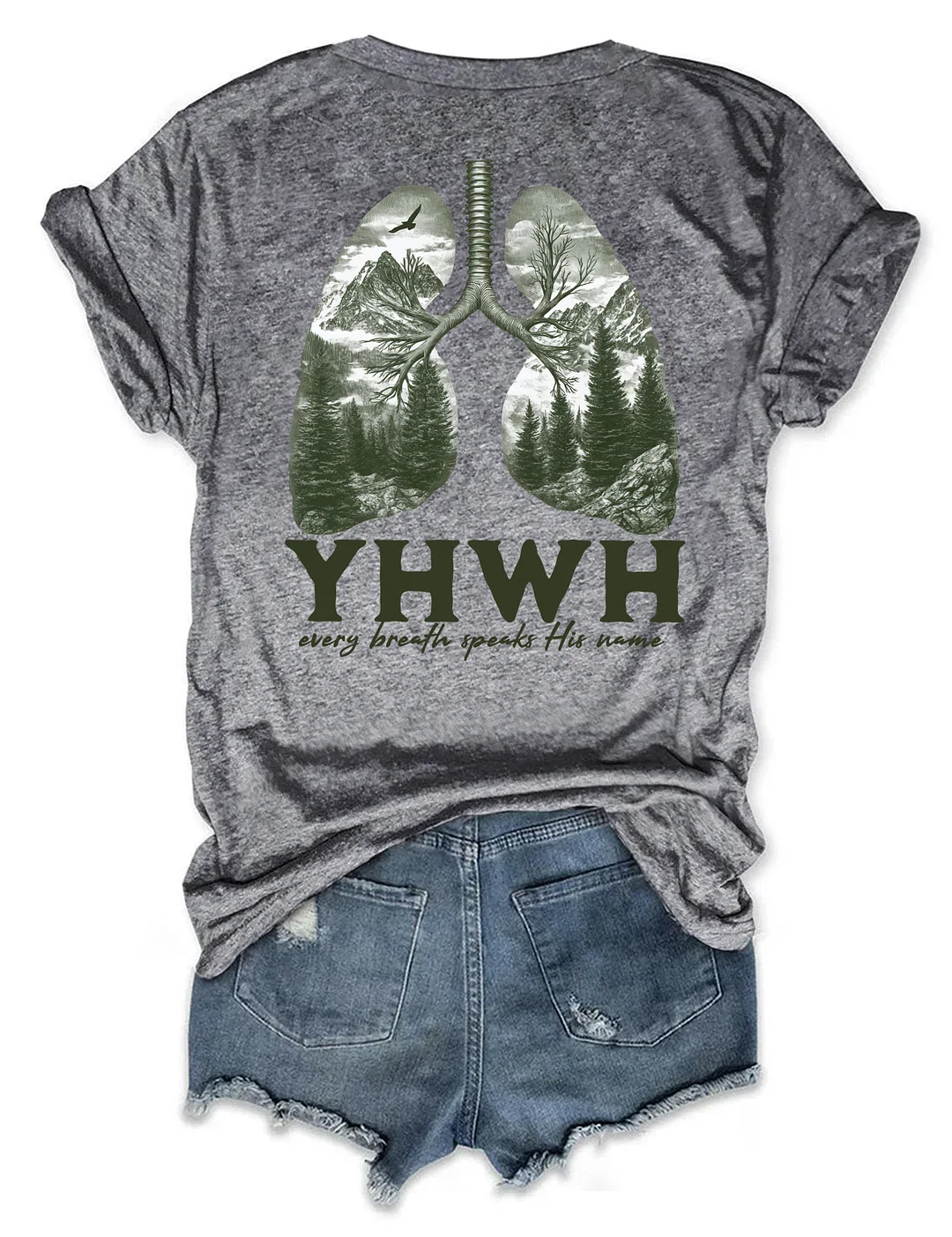 Yhwh Lungs Christian T-shirt