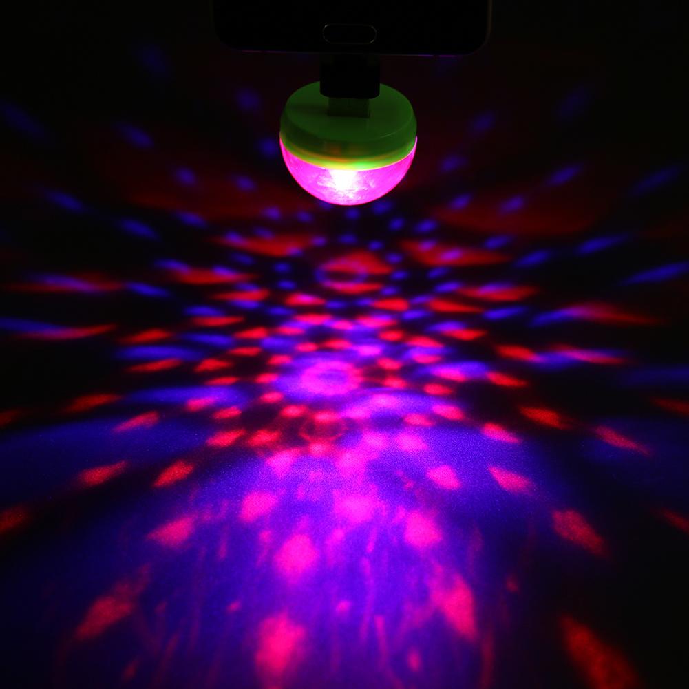 

Mini USB Disco Ball Light Home Party Light Karaoke LED Decoration Random, 501 Original