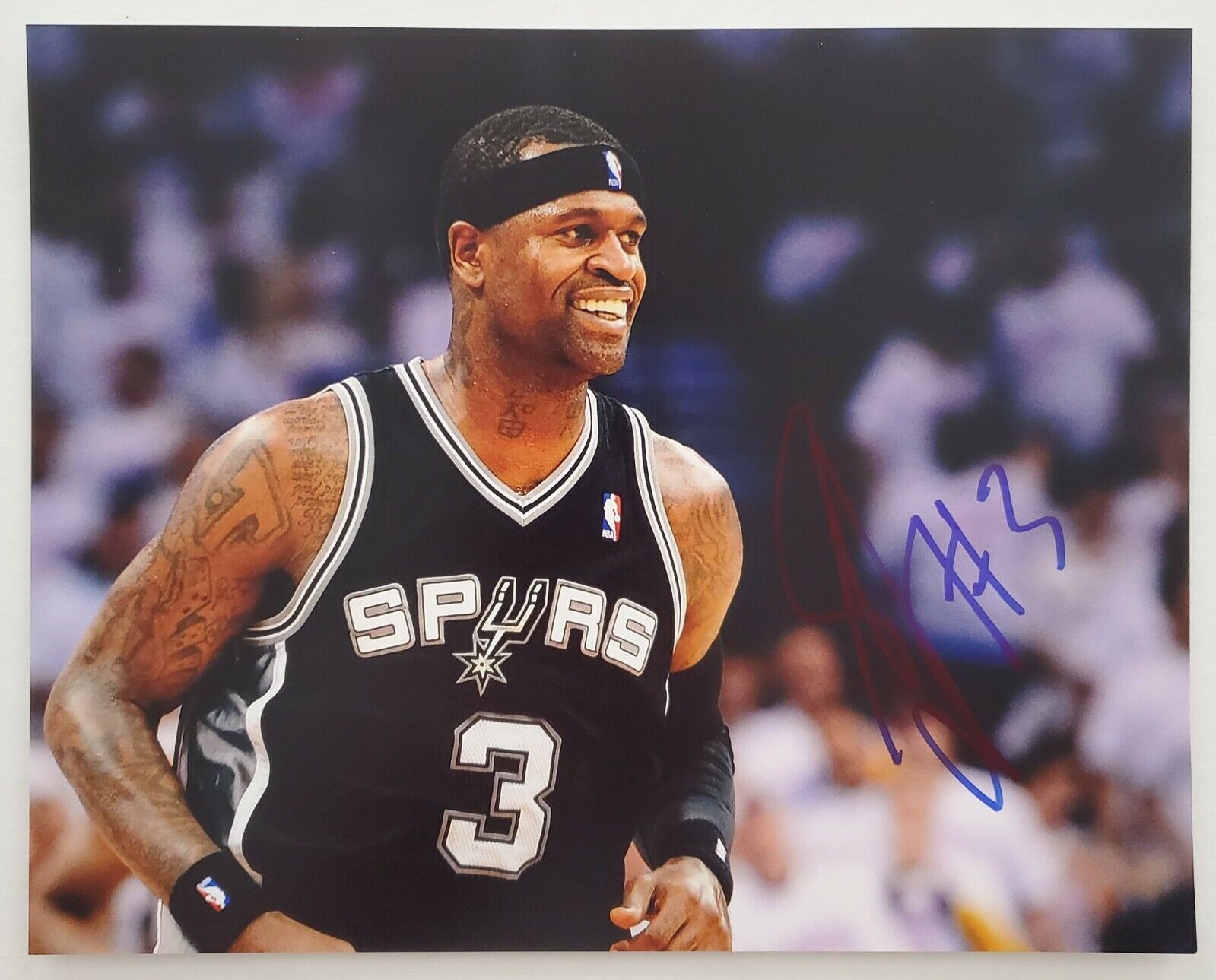 Stephen Jackson Signed 8x10 Photo Poster painting San Antonio Spurs Pacers NBA RAD