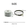 Fireproof Pipe Wrap Pipe Insulation Webbing w/ 2 Clamps for Stove Flue Protector