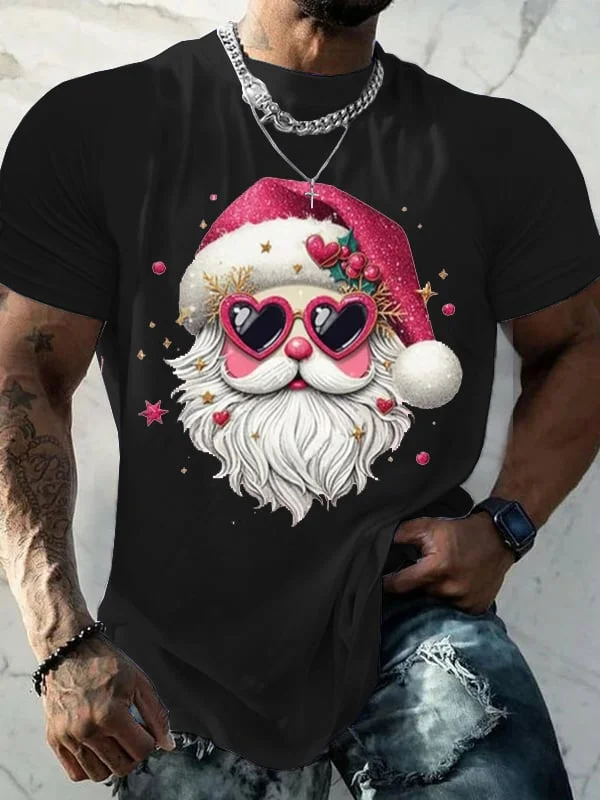 Stylish Casual Christmas Printed T-Shirt