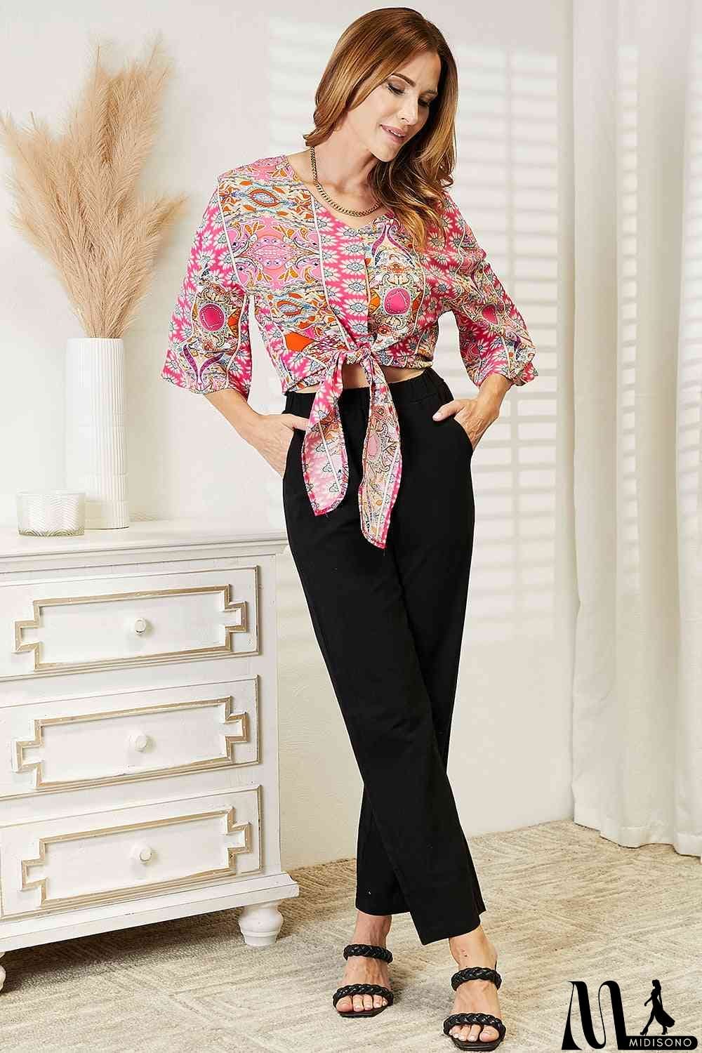 MidiSono - Double Take Pull-On Pants with Pockets