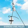 Stainless Steel M15 Single Wheel Swivel Lifting Rope Bearing Pulley Wheel