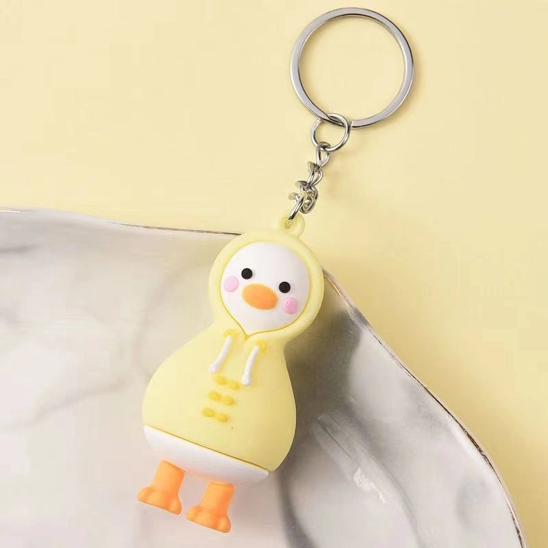 Children’s Small Gift Crooked Duck Keychain Schoolbag Pendant Kindergarten Class Prize Promotion Activity Gift