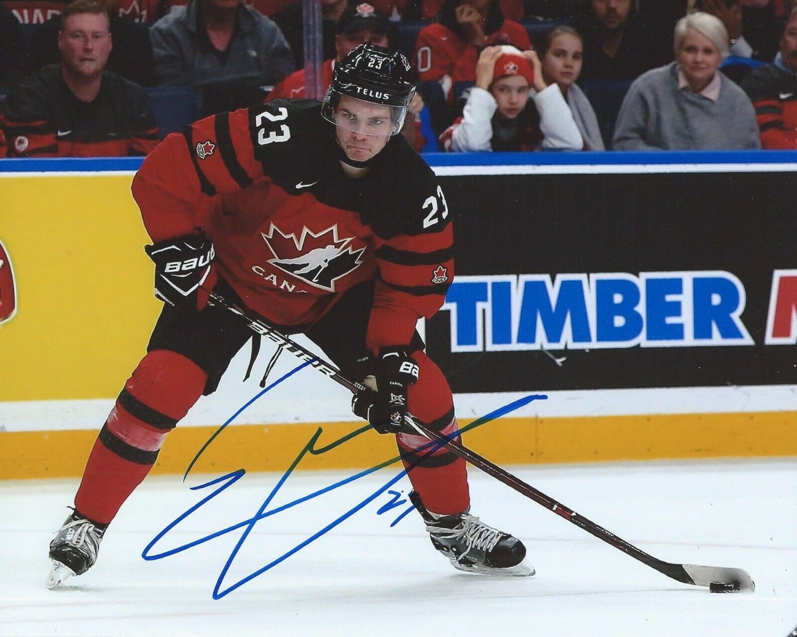 Sam Steel Signed 8x10 Photo Poster painting Team Canada World Juniors Autographed COA