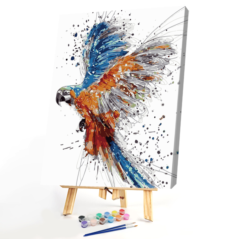 

40x50cm - Paint By Numbers Colorful Eagle Animal, 501 Original